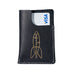 Leather Card Wallet - Rocket - museum of robots