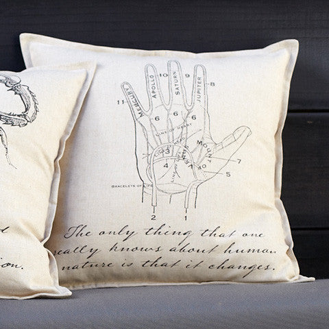 Penny Dreadful Palmistry Pillow Cover - museum of robots