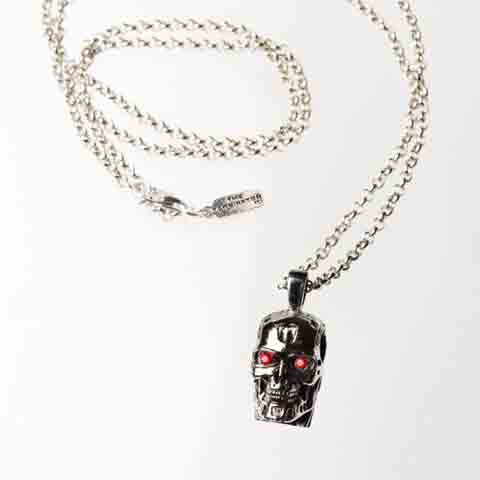 The Terminator T-800 Endoskeleton Skull Pendant - museum of robots