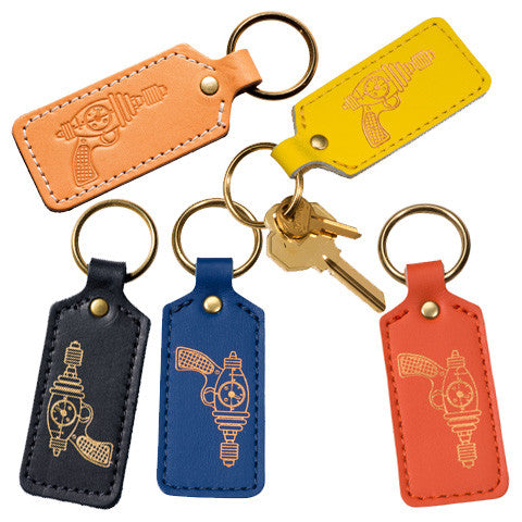Leather Key Fobs (Rectangular) : RayGuns - museum of robots